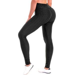 Women's High Waist Textured Butt Lifting Slimming